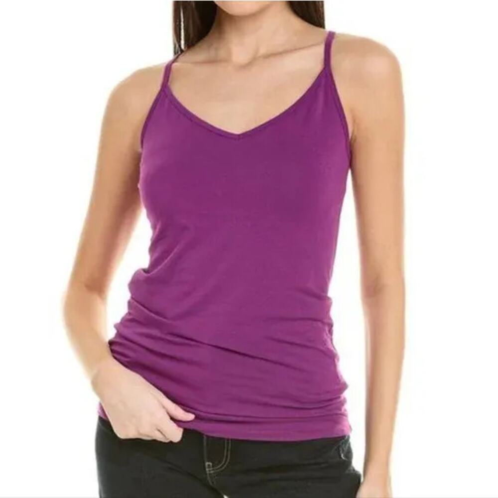 CAbi #4208 Women's Purple Violet Plum Racerback Camisole Blouse Top Size Large